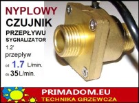 NYPLOWY CZUJNIK PRZEPŁYWU 1/2 cal