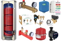 Zestaw instalacyjny do pomp ciepła 1 1/4' + zbiornik 200l + bufor 60l